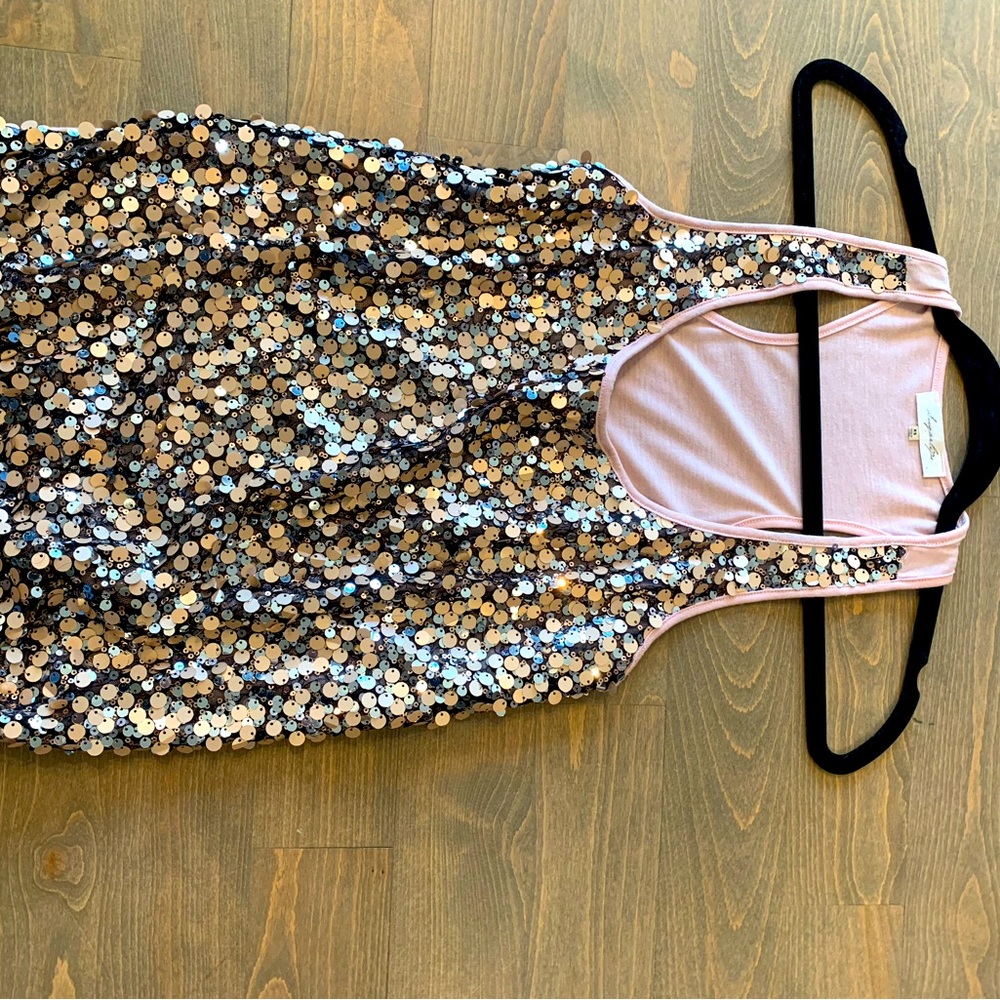 Racer Back sequined Tee